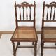 Chaises cannées, style Louis XIII