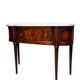 Console française Louis XVI en acajou à plumes, 19ème siècle