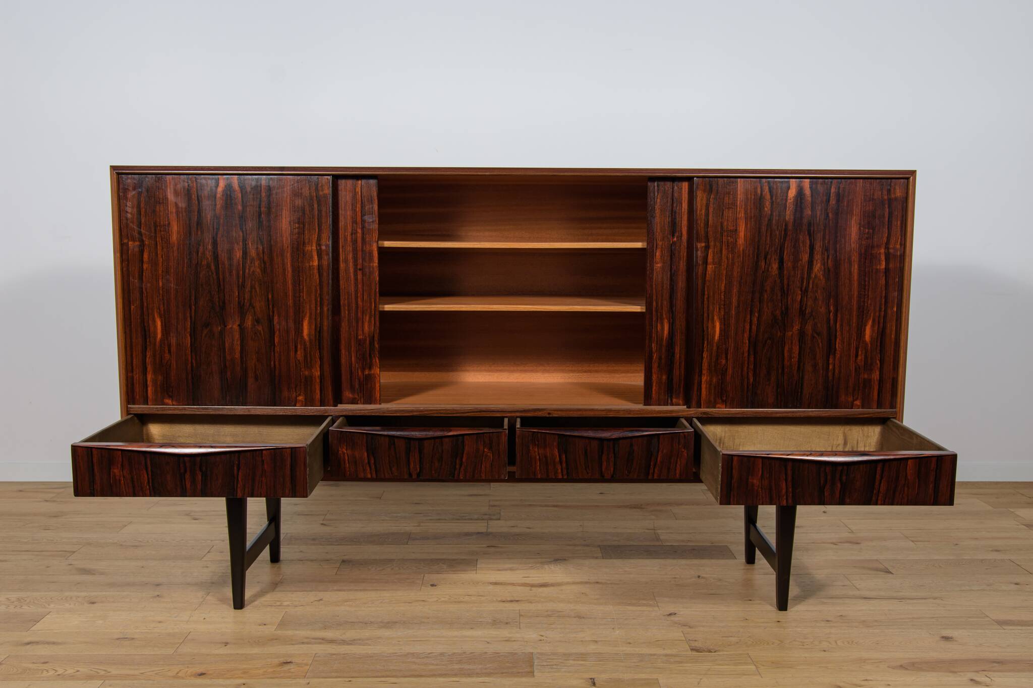 Mid-Century Danish Rosewood Sideboard by E.W. Bach for Sejling Skabe, 1960s