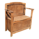 Antique small hall bench, chest, hall seat, in English oak (antique)