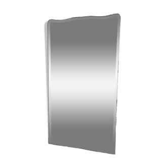 large beveled art-deco mirror