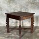 Coffee table, small vintage Indonesian modernist table in teak.