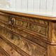 Napoleon III commode in mahogany, oak and with a fine white marble top, late 19th century.
