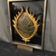 Applique sculpture tortue en resine