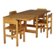 Pine Dining Set by Edwin Helseth for Strange Bruk, 1960s