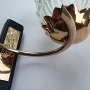 Pair of 1950s gold wall lights