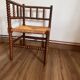 Turned wood corner chair