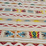 Tapis multicolores à motifs berbères fait main 155x100cm