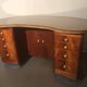 1940 desk in kidney shape with 8 drawers, 2 doors and footrest royere style
