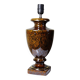 Vintage Italian lamp in pyrite ceramic, 1970s-1980s Hollywood Regency.