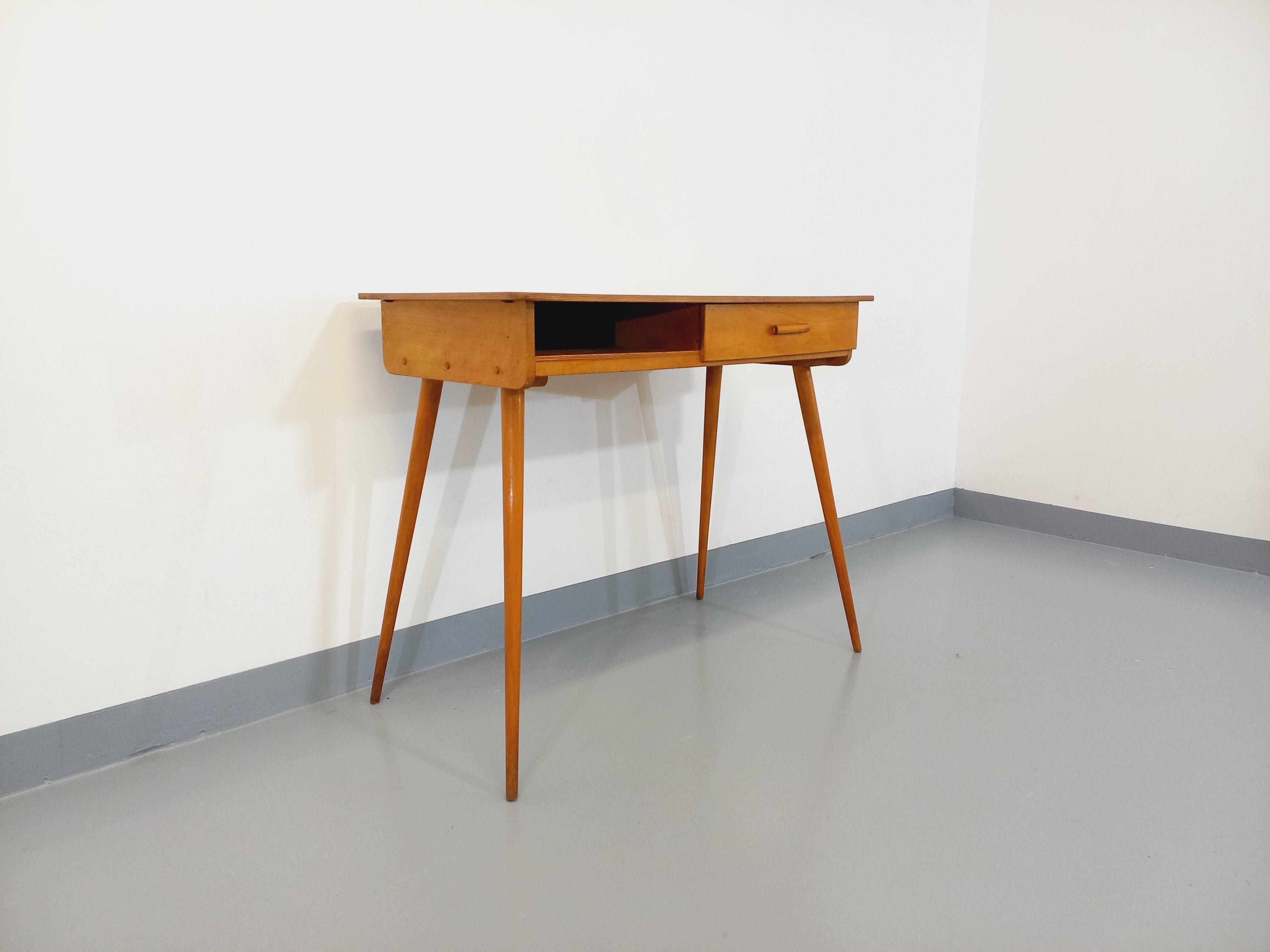 Vintage Baumann wooden desk from the 50s