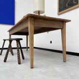 Pine and oak farmhouse table 220 cm