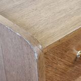 Vintage chest of drawers in modernist veneered wood from the 50s