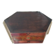 Old varnished wooden box