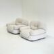 Sapporo armchair by Mario Marenco for Mobil Girgi in cream beige