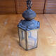 Antique Vestibule Lantern Suspension Brass + Bevelled Glass Vintage