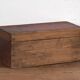 Coffre oriental ancien rouge grenat (vers 1900) #36