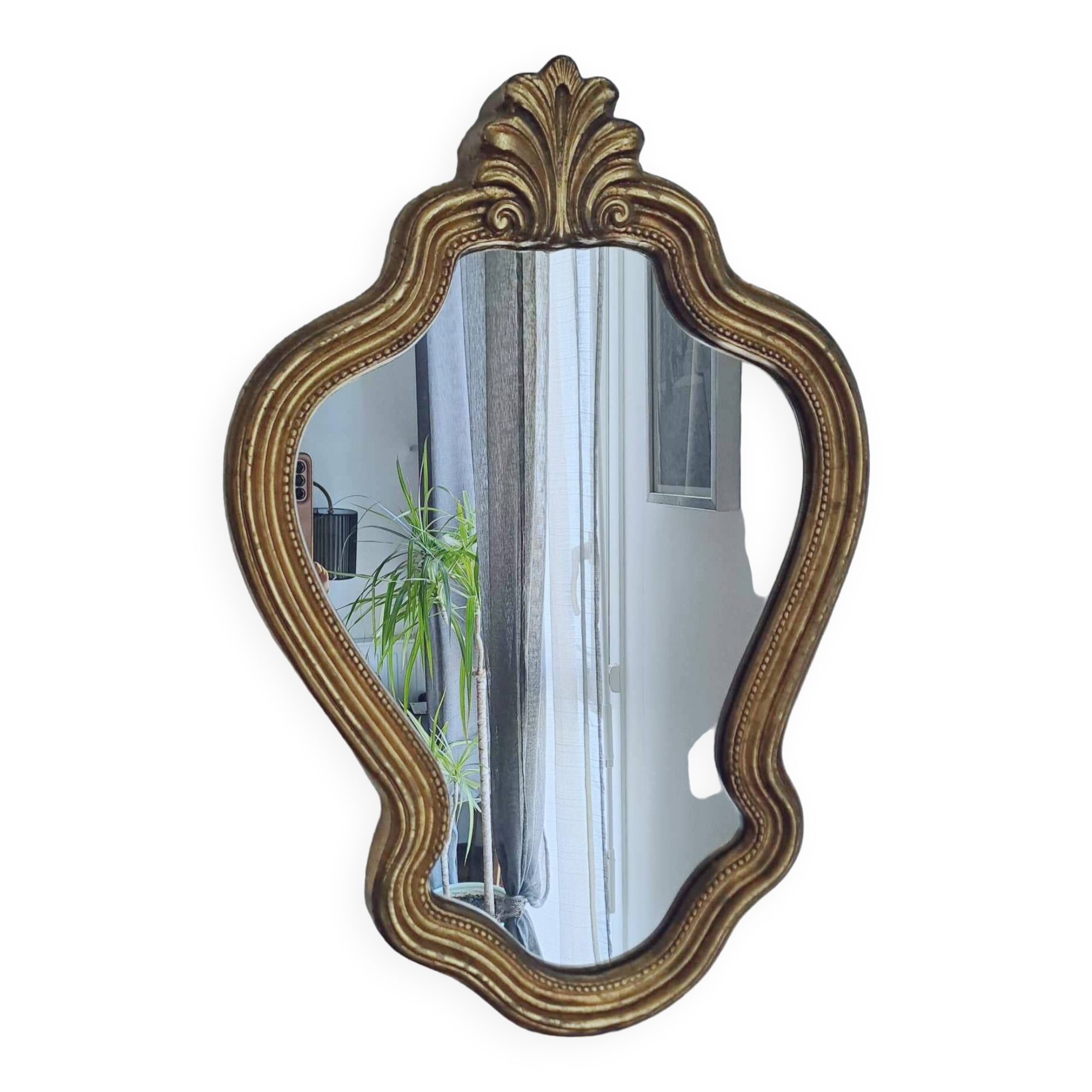 Rocaille Louis XV style mirror height 52cm
