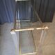 Console Pierre Vandel en lucite et alu doré