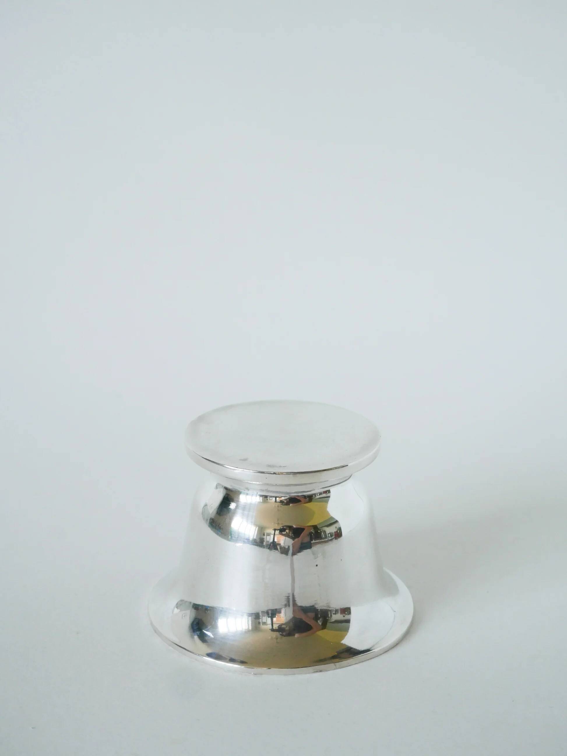 Silver-plated mortar and pestle, 1960