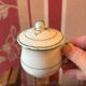 6 anciens pots a creme porcelaine de paris 19eme (1850) lot de 6