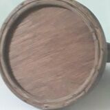 Mirror psyche wood and rattan diameter total 23cm