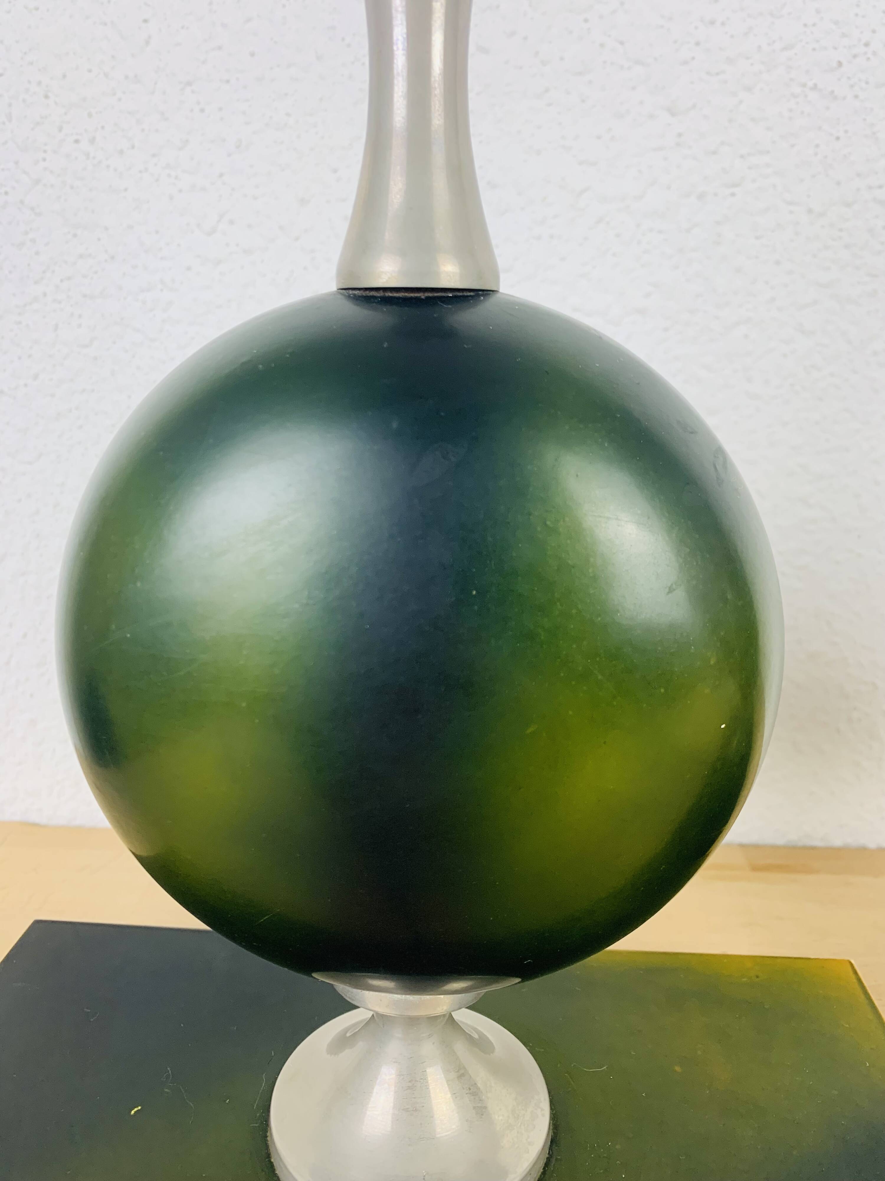 Paire de lampes Philippe Barbier années 70, vert