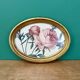 Vintage frame and rose by Redouté