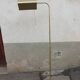 Vintage metal floor lamp painted gold