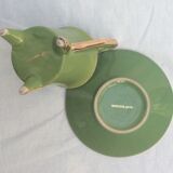 6 cups and 6 porcelain saucers by Genevieve Lethu size: diameter -6cm-