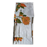 Vintage orange tablecloth and 8 napkins