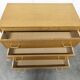Commode 3 tiroirs pieds compas 1960 couleur miel