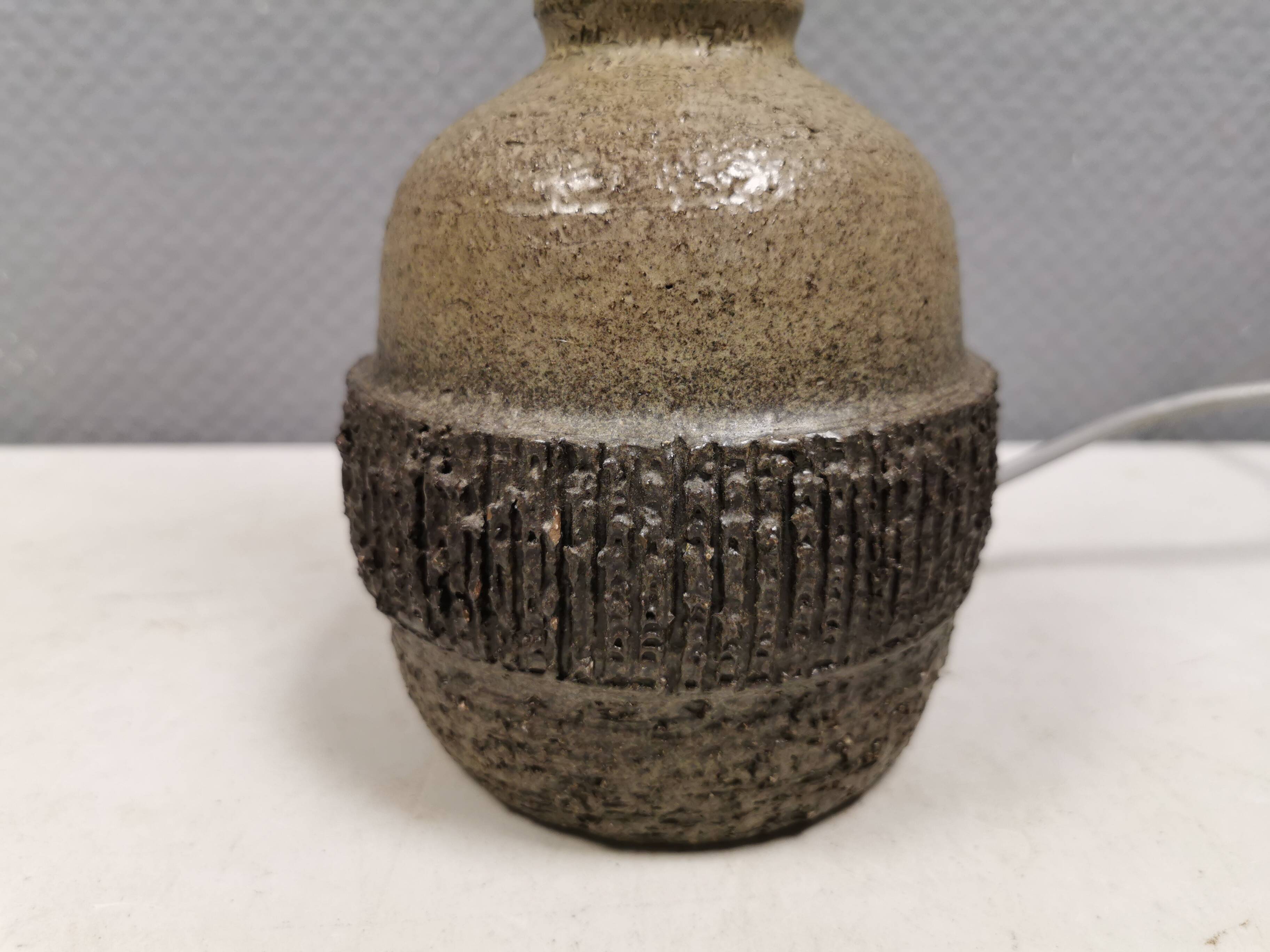 Ceramic table lamp, Danish from the 1970s-80s.