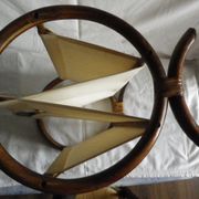 Porte revu en bambou et tissus