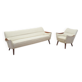 Beige living room set, Danish design, 1970s, production: Denmark