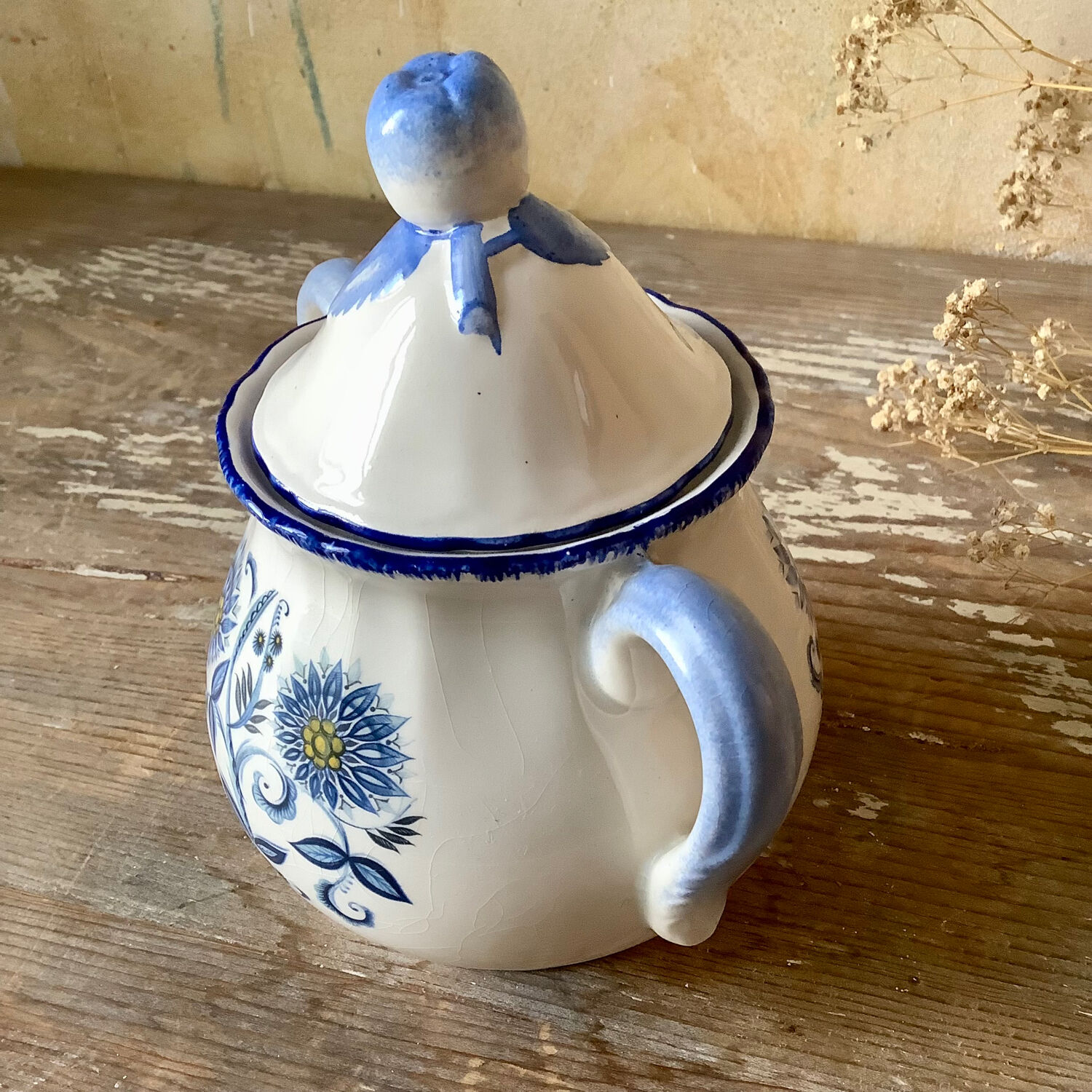 Porcelain sugar bowl