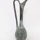 Vintage grey ceramic bud vase, 1970