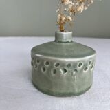 Celadon green artisanal vase