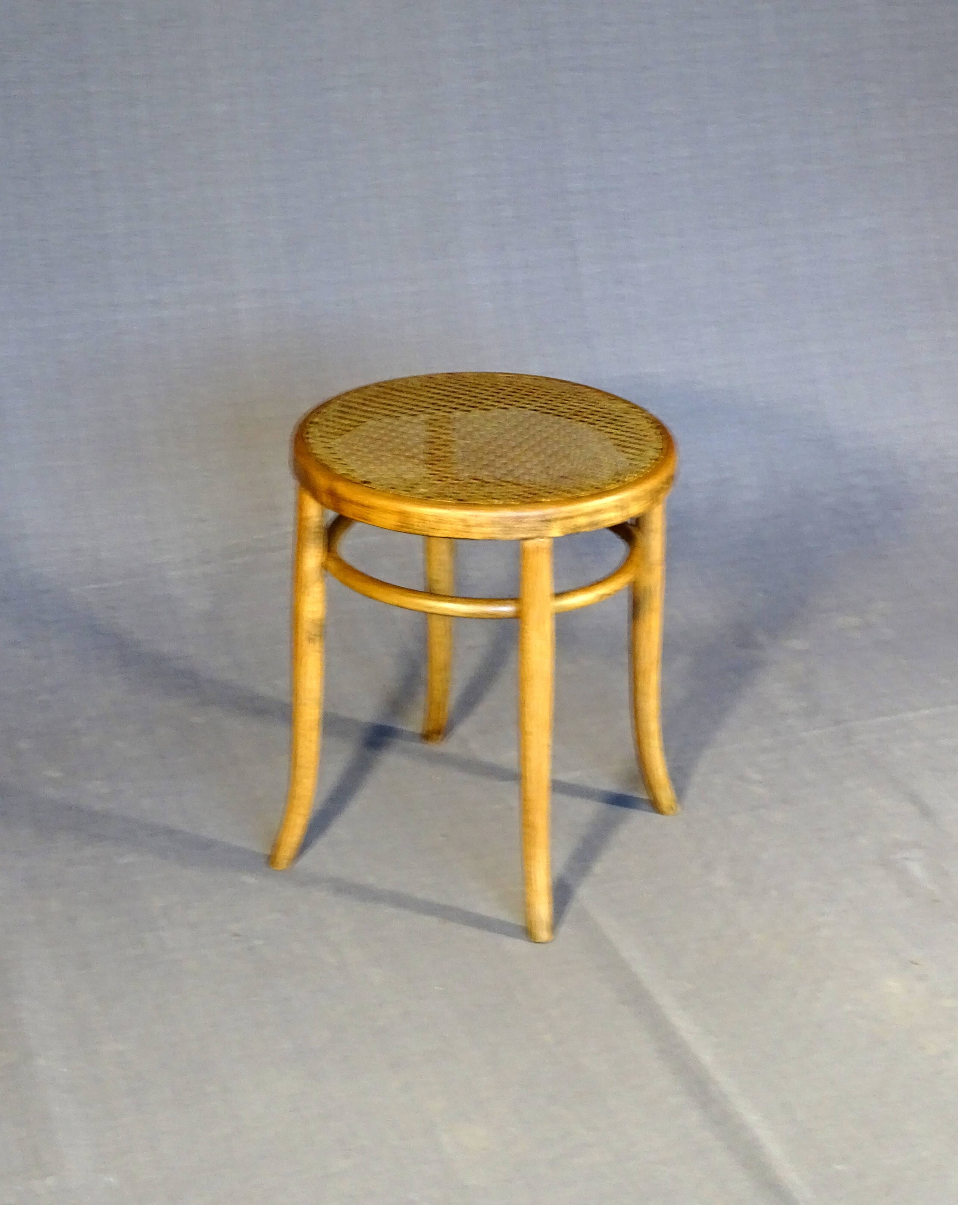 Bistro stool JAPY FRANCE caned style Thonet, 1925