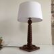 Art deco lamp rosewood carved
