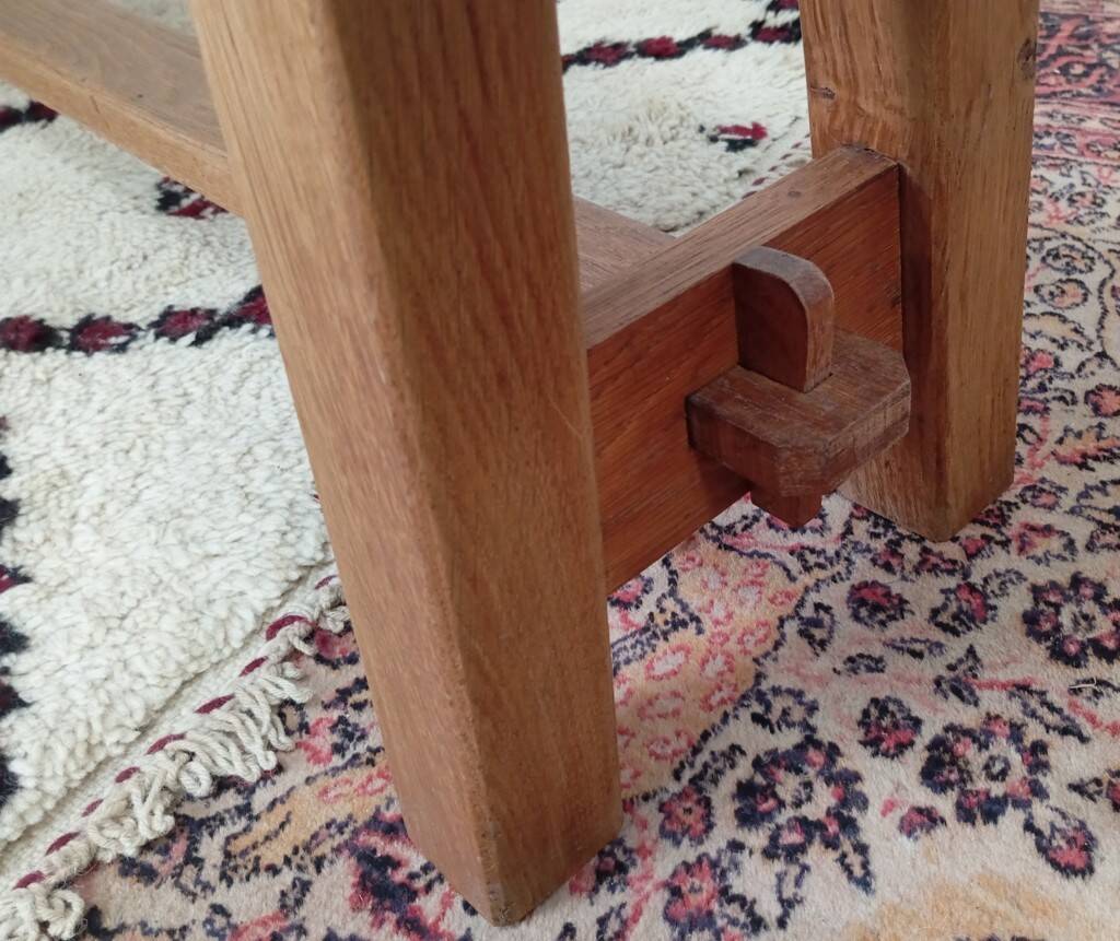 Solid oak farmhouse bench 250 cm