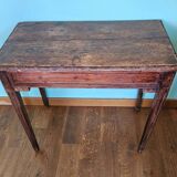 XVIIth century oak table brutalist style