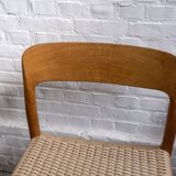 4x Niels Møller chair Model 75 in Oak, 1960s Denmark