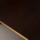 Pair of African rosewood and brass bedside tables for Fratelli Turri