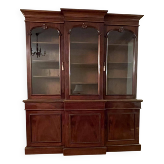 English Victorian mahogany bookcase