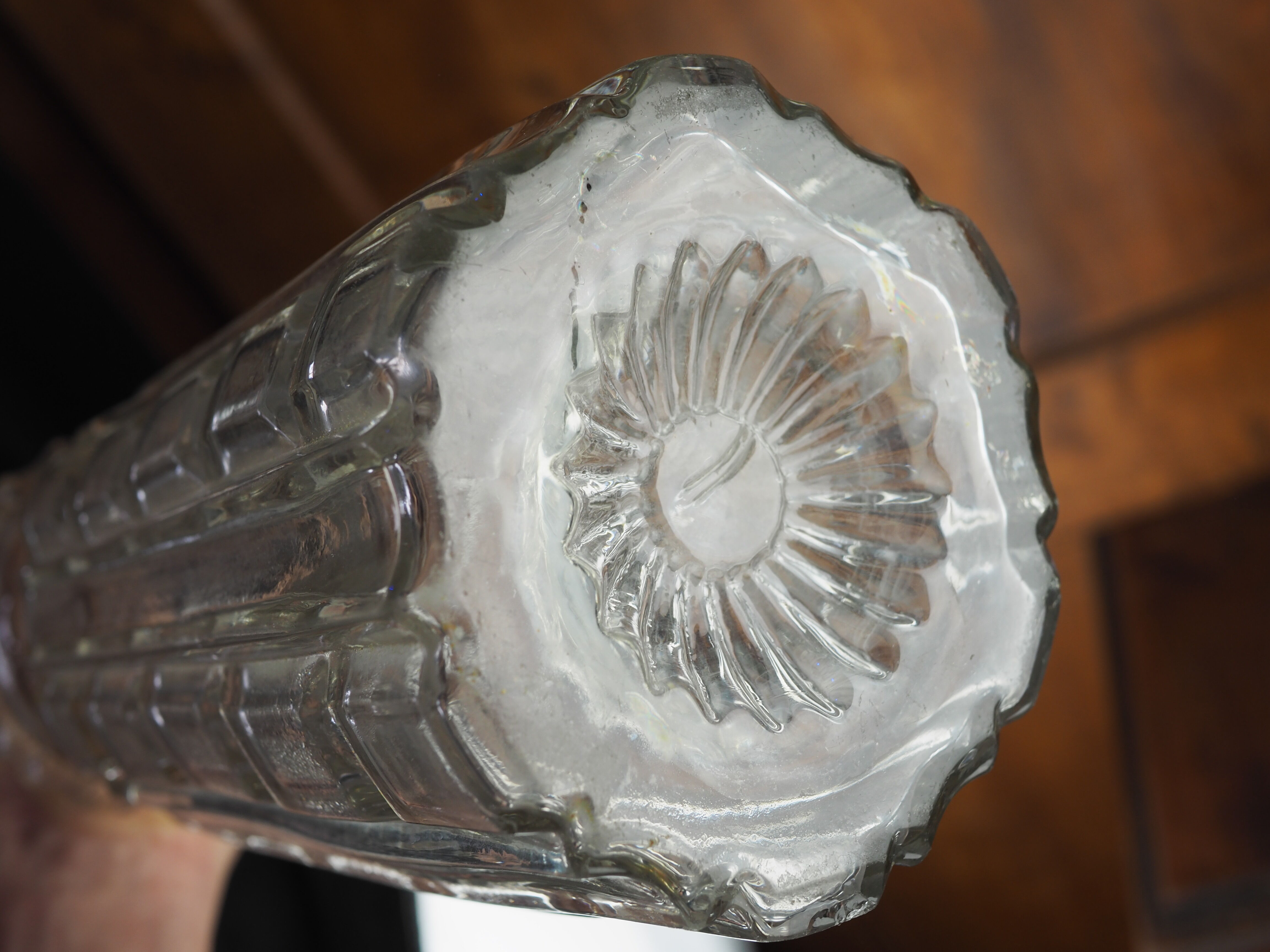 Glass decanter - early XXth