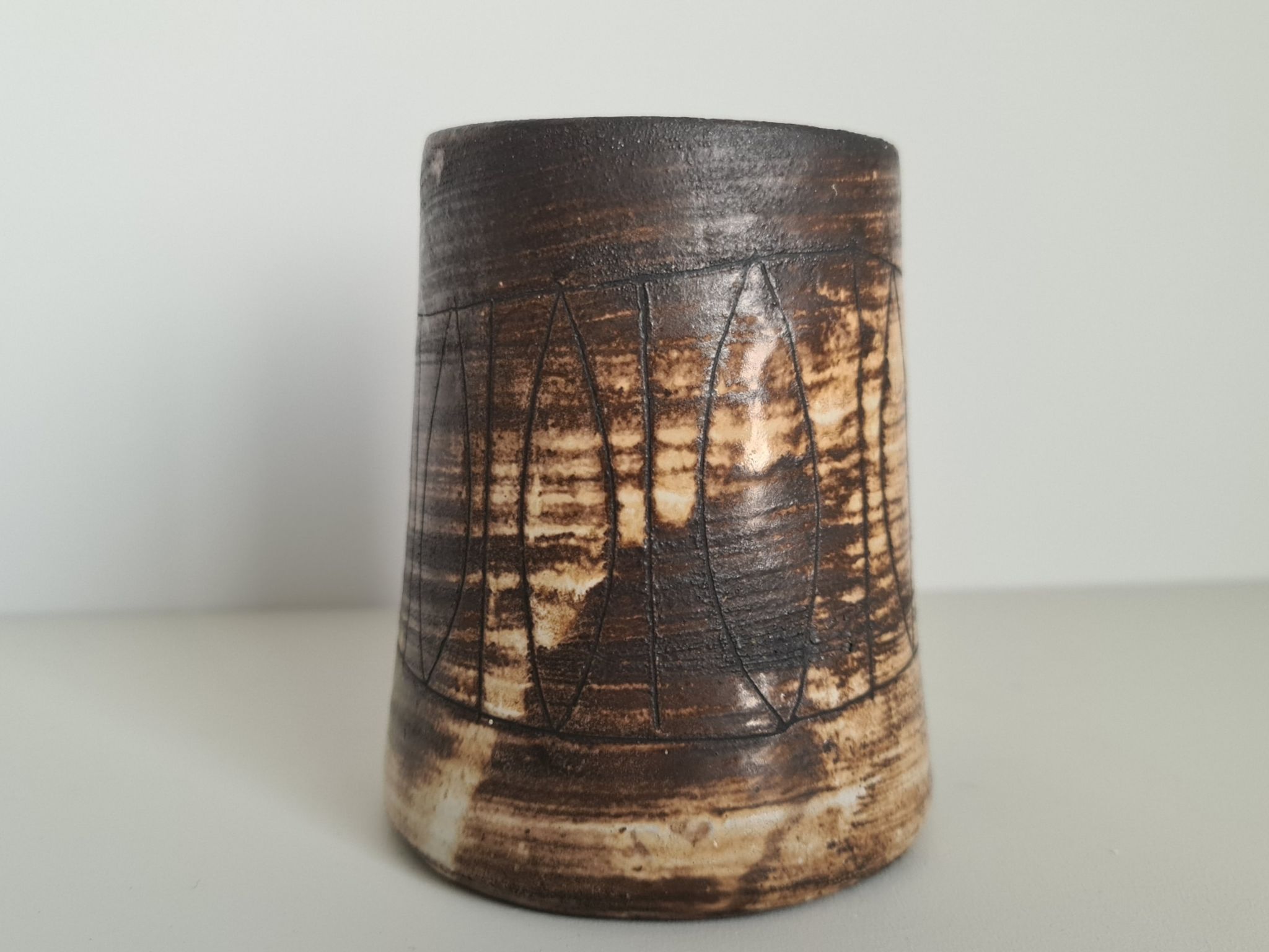 Ceramic Vase by Jacques Pouchain for Atelier Dieulefit, 1960s / Mid-Century / collection/ French ceramics