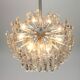 Large frosted glass chandelier from Murano by Kalmar, Austria, 1960s.