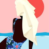 Biarritz - illustration en édition limitée, format A3 Elisa Brouet