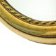 Miroir Ovale Doré à la Feuille d'Or Classique Facette France 52cm
